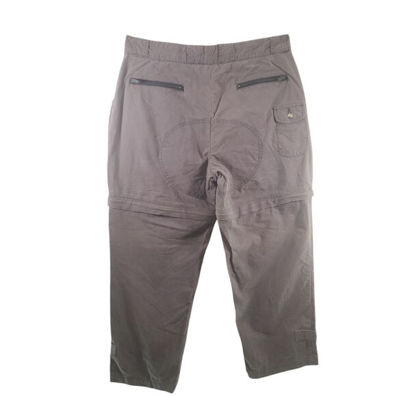 38x28 Cabela's Convertible Pants Zip Off Shorts Brown 6 Pocket Utility Hiking - Picture 2 of 12